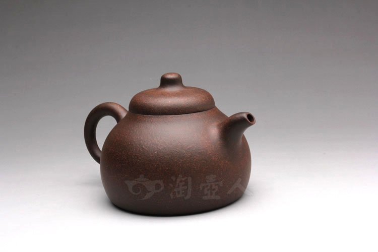 正宗原矿宜兴紫砂壶-匏瓜壶-陈夕良全手工制作-原矿铁砂泥紫砂泥料