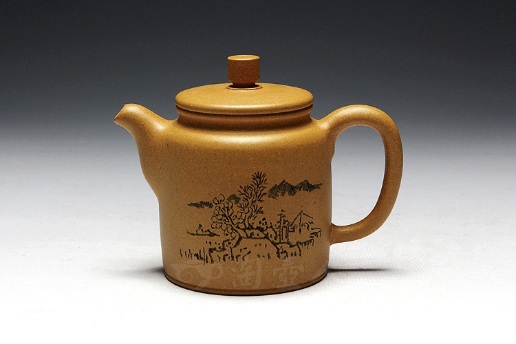 宜兴紫砂壶名家许智萍《小洋桶》紫砂壶原矿全