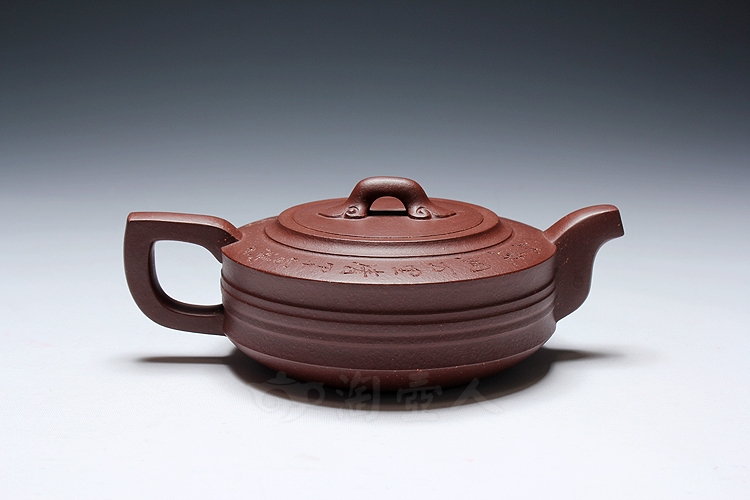 李霞原矿紫茄泥《如意玉璧》及宜兴紫砂壶作品简介