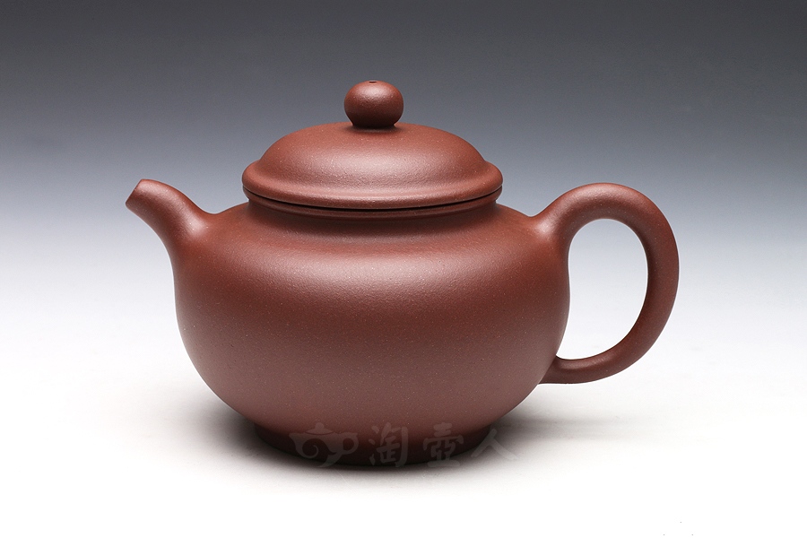 正宗原矿宜兴紫砂壶-掇只-龚杰全手工制作-原矿紫泥紫砂泥料