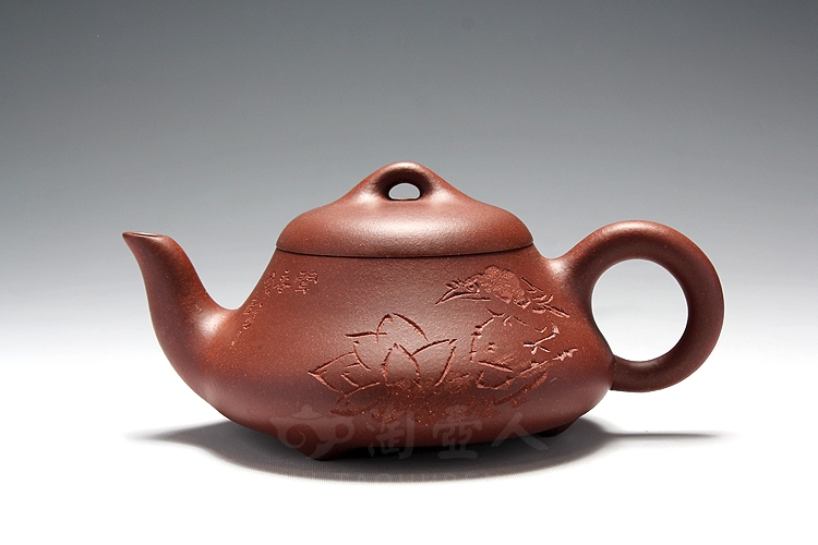 正宗原矿宜兴紫砂壶-醉石瓢-吴永明全手工制作-原矿底槽清紫砂泥料