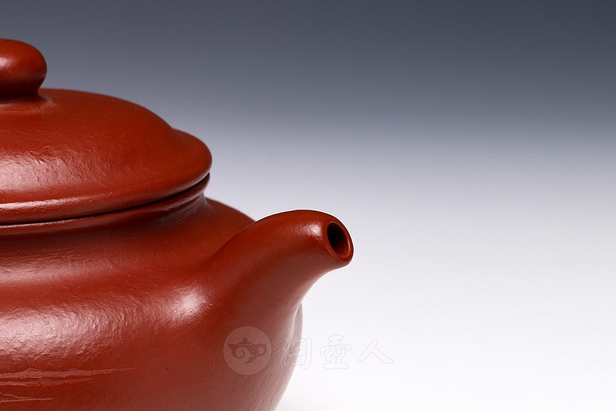 正宗原矿宜兴紫砂壶-全手仿古-吴永明全手工制作-原矿梨皮朱砂紫砂