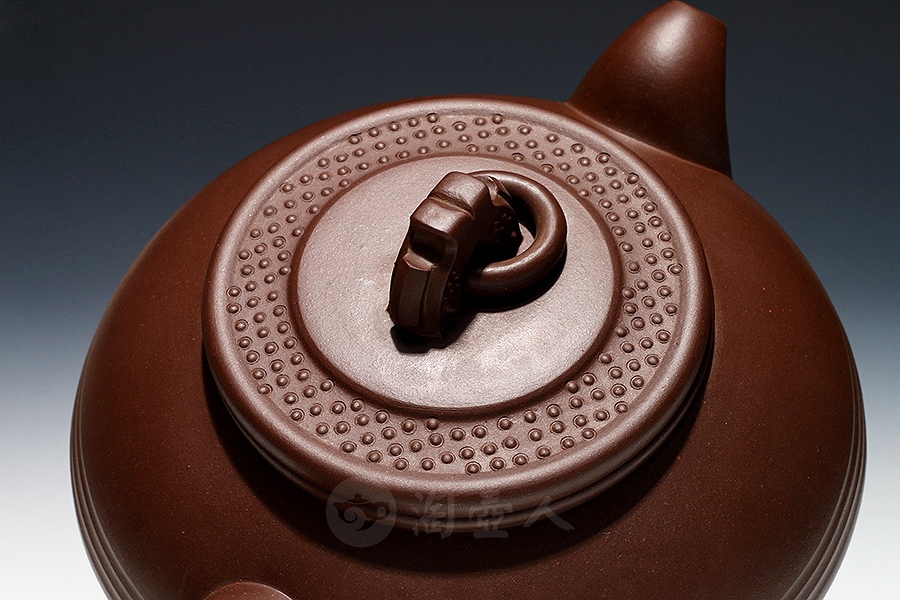宜兴名家鲍志强紫砂壶作品《玉璧有余壶》原矿全手工