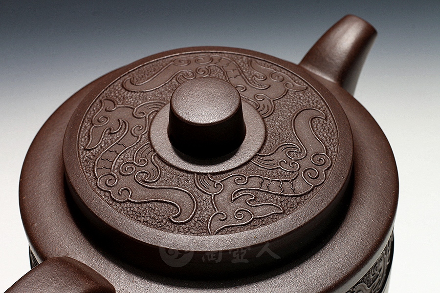 宜兴名家吴亚亦紫砂壶作品《龙鼎壶》原矿全手工优惠全场包邮真品保证
