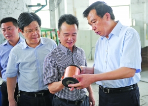 王中苏在官林镇调研时鼓励企业