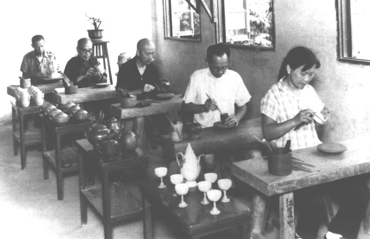 紫砂厂老艺人