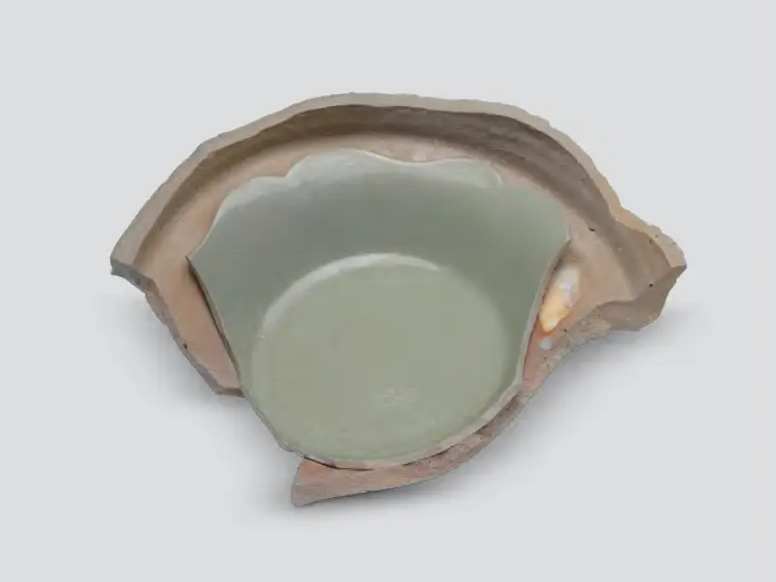 秘色瓷单件装烧标本