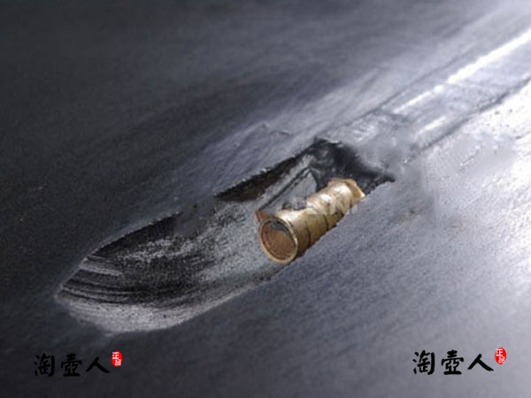 正宗原矿宜兴紫砂壶-乌金石茶盘之“高风亮节”-全手工制作-乌金石紫砂泥料