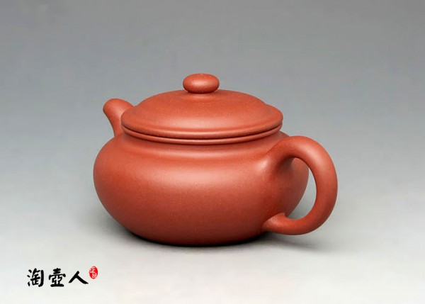 正宗原矿宜兴紫砂壶-红泥仿古-许智萍全手工制作-原矿红泥紫砂泥料