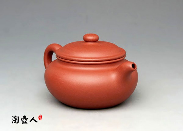 正宗原矿宜兴紫砂壶-红泥仿古-许智萍全手工制作-原矿红泥紫砂泥料