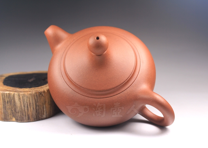 正宗原矿宜兴紫砂壶-官帽壶-夏洪西全手工制作-老清水泥紫砂泥料