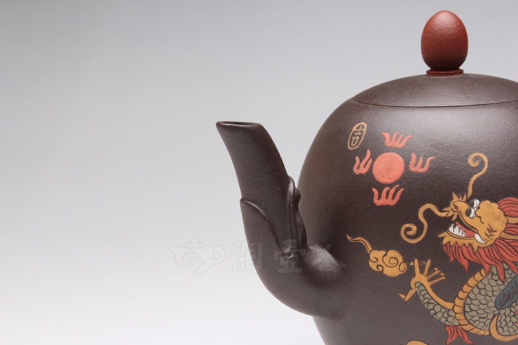 龙腾四海(泥绘)