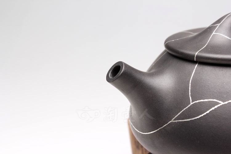 开片石瓢(镶银)