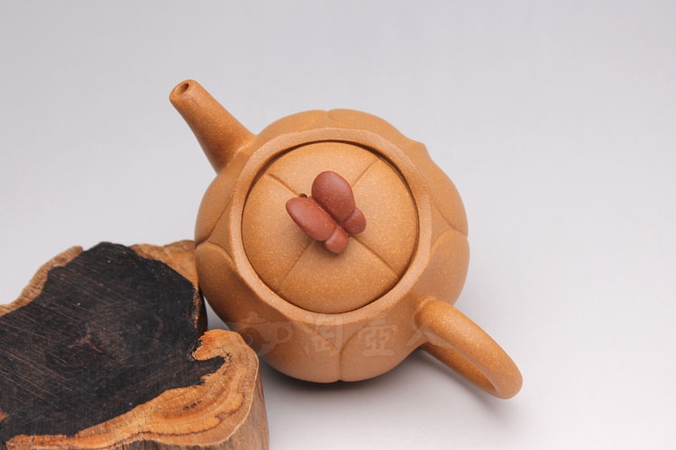 正宗原矿宜兴紫砂壶-蝶恋花-陈丽英全手工制作-原矿段泥紫砂泥料