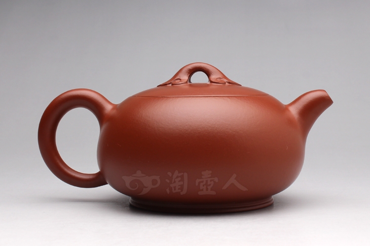 正宗原矿宜兴紫砂壶-称心如意(朱泥)-范泽洪全手工制作-原矿朱泥紫砂泥料