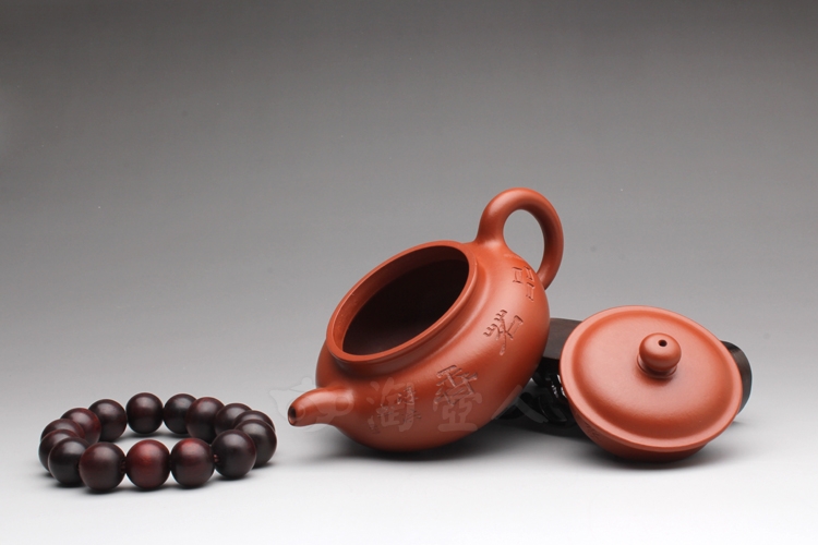 正宗原矿宜兴紫砂壶-朱泥小仿古-范泽洪全手工制作-原矿朱泥紫砂泥料