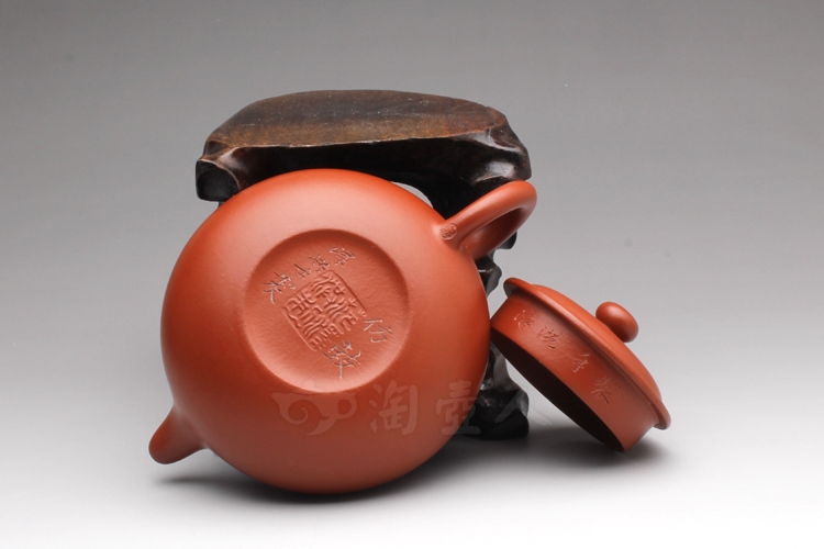 正宗原矿宜兴紫砂壶-朱泥小仿古-范泽洪全手工制作-原矿朱泥紫砂泥料