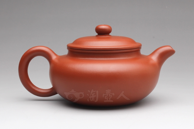 正宗原矿宜兴紫砂壶-朱泥小仿古-范泽洪全手工制作-原矿朱泥紫砂泥料