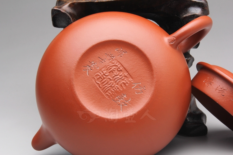 正宗原矿宜兴紫砂壶-朱泥小仿古-范泽洪全手工制作-原矿朱泥紫砂泥料