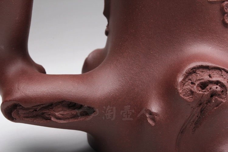 正宗原矿宜兴紫砂壶-梅桩套壶-周敏全手工制作-原矿紫泥紫砂泥料