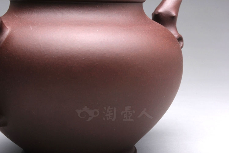 正宗原矿宜兴紫砂壶-梅报春-周敏全手工制作-原矿紫泥紫砂泥料