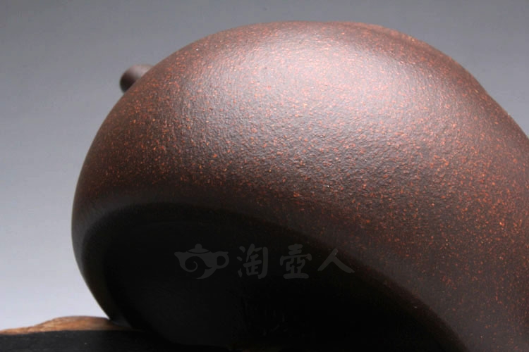 正宗原矿宜兴紫砂壶-匏瓜壶-陈夕良全手工制作-原矿铁砂泥紫砂泥料