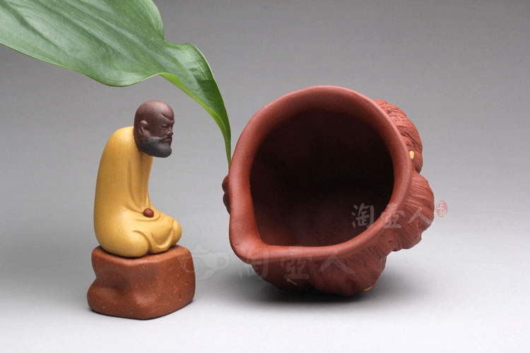 莲蓬公道杯(红泥)