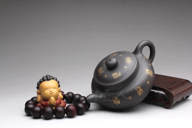 黑泥仿古(镶金)