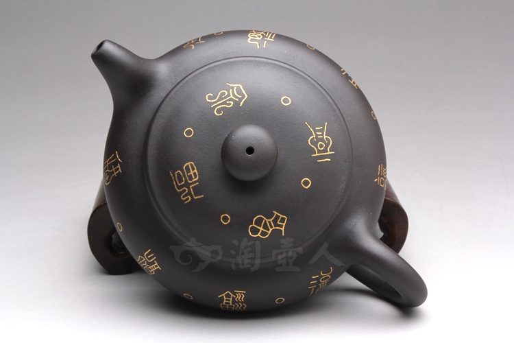 黑泥仿古(镶金)