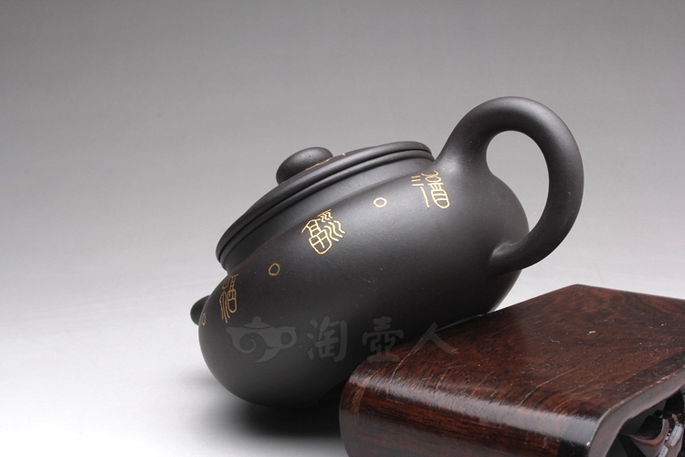 黑泥仿古(镶金)