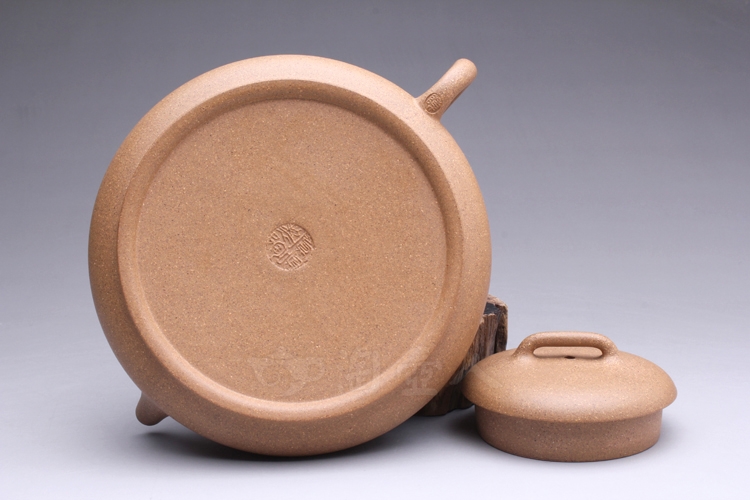 正宗原矿宜兴紫砂壶-石瓢(以荷为贵)-陈凤鸣全手工制作-原矿段泥紫砂泥料