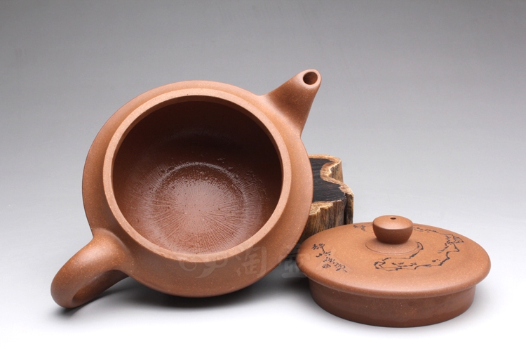 正宗原矿宜兴紫砂壶-春婉-吴永明全手工制作-原矿老段泥调砂紫砂泥料