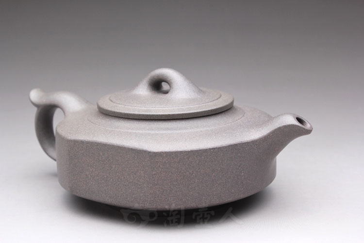 正宗原矿宜兴紫砂壶-小线桥(青灰泥)-许智萍全手工制作-原矿青灰泥紫砂泥料