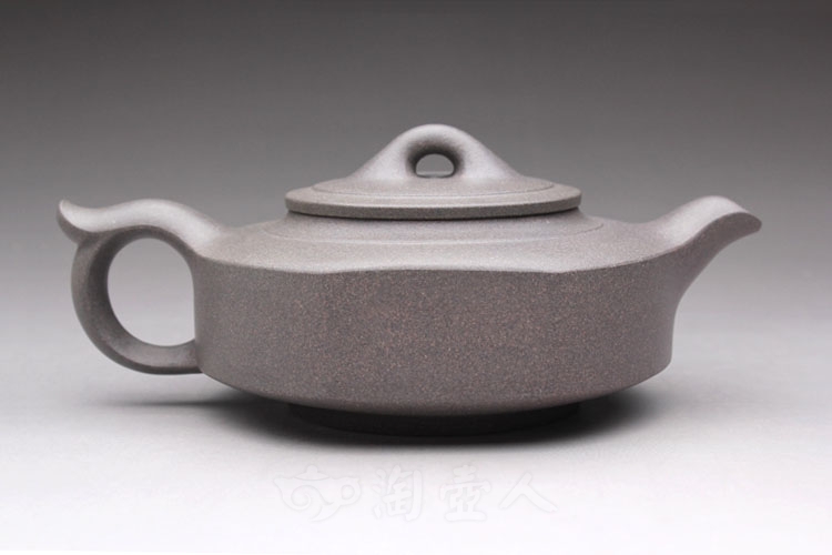 正宗原矿宜兴紫砂壶-小线桥(青灰泥)-许智萍全手工制作-原矿青灰泥紫砂泥料