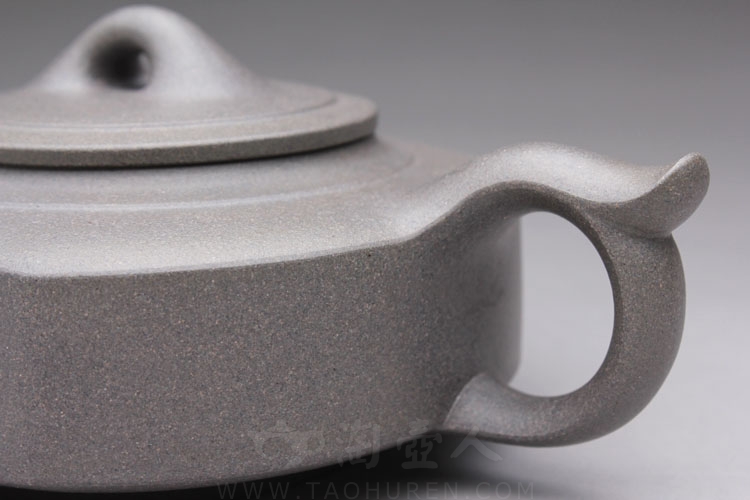 正宗原矿宜兴紫砂壶-小线桥(青灰泥)-许智萍全手工制作-原矿青灰泥紫砂泥料