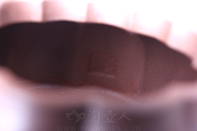 正宗原矿宜兴紫砂壶-菊瓣-卢宁刚全手工制作-原矿底槽清铺砂紫砂泥料