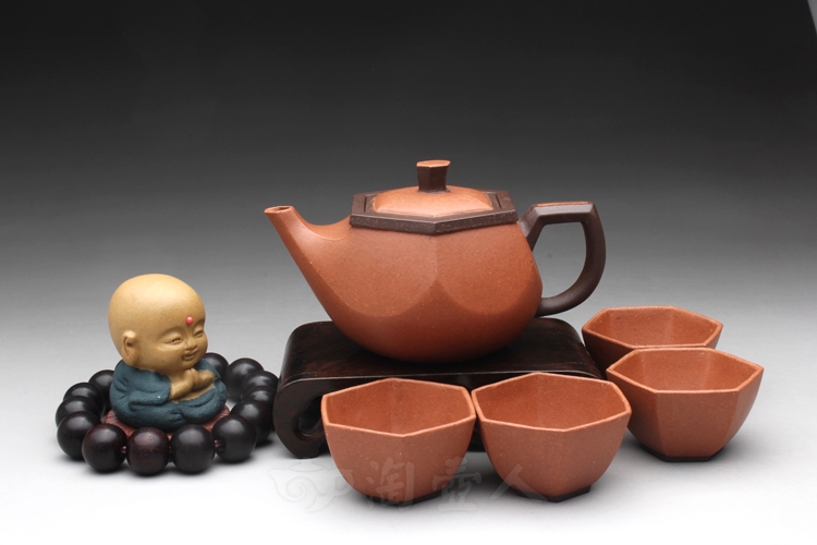 正宗原矿宜兴紫砂壶-烟斗套壶-卢宁刚全手工制作-原矿降坡泥紫砂泥料