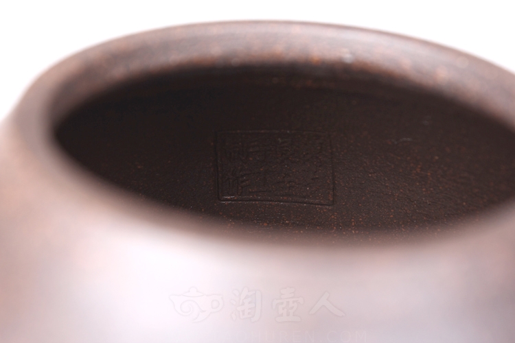 正宗原矿宜兴紫砂壶-匏瓜壶-陈夕良全手工制作-原矿铁砂泥紫砂泥料