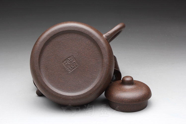 正宗原矿宜兴紫砂壶-匏瓜壶-陈夕良全手工制作-原矿铁砂泥紫砂泥料