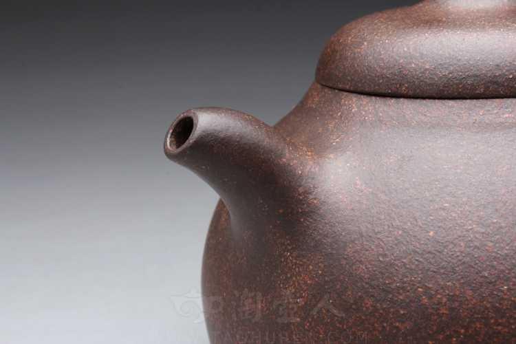 正宗原矿宜兴紫砂壶-匏瓜壶-陈夕良全手工制作-原矿铁砂泥紫砂泥料