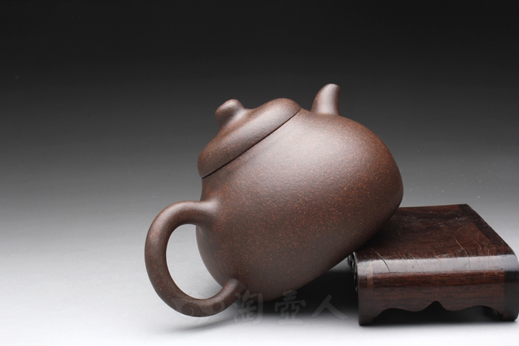 正宗原矿宜兴紫砂壶-匏瓜壶-陈夕良全手工制作-原矿铁砂泥紫砂泥料
