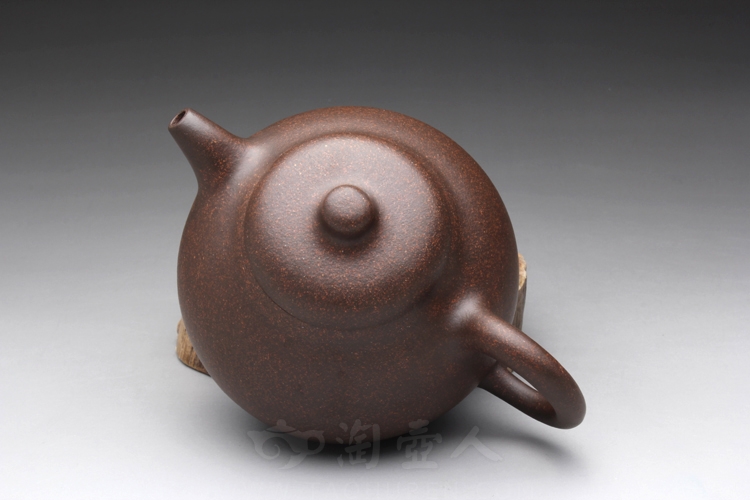 正宗原矿宜兴紫砂壶-匏瓜壶-陈夕良全手工制作-原矿铁砂泥紫砂泥料