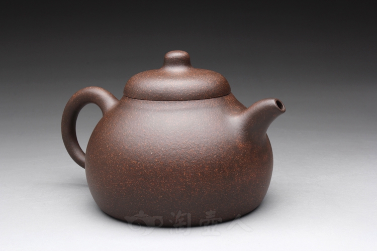 正宗原矿宜兴紫砂壶-匏瓜壶-陈夕良全手工制作-原矿铁砂泥紫砂泥料
