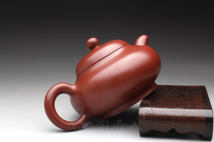 正宗原矿宜兴紫砂壶-大红袍玉乳(刻绘)-范泽洪全手工制作-原矿大红袍紫砂泥料