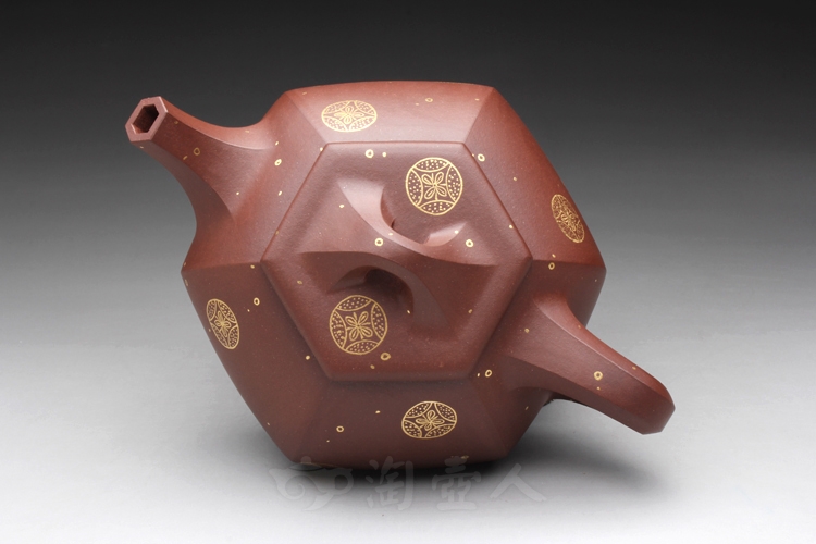六方石瓢(描金)