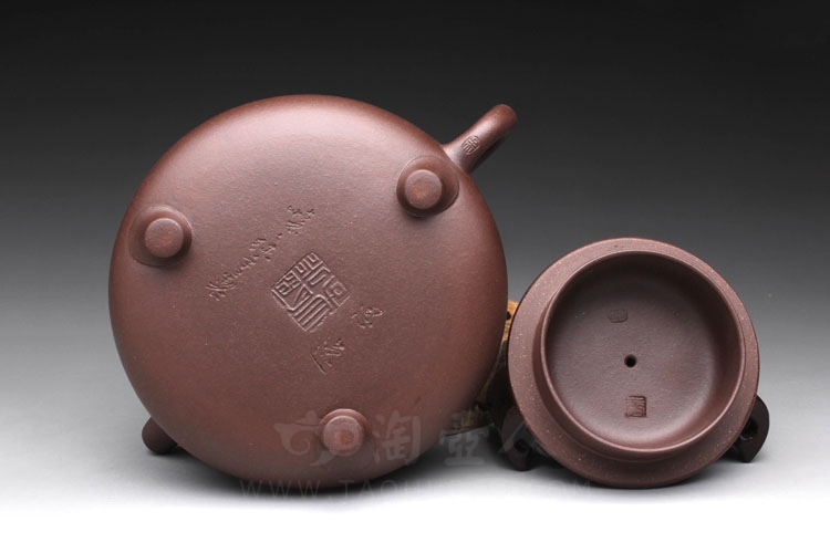 正宗原矿宜兴紫砂壶-全手思逸-吴永明全手工制作-原矿紫泥紫砂泥料