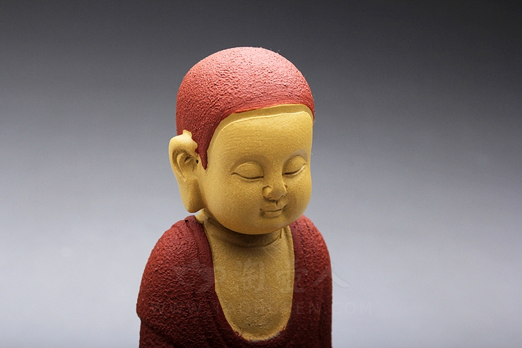 正宗原矿宜兴紫砂壶-观音坐相-民间艺人全手工制作-原矿段泥紫砂泥料