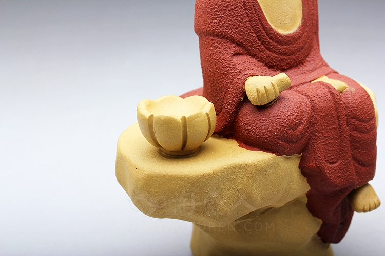 正宗原矿宜兴紫砂壶-观音坐相-民间艺人全手工制作-原矿段泥紫砂泥料