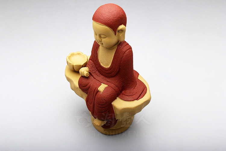 正宗原矿宜兴紫砂壶-观音坐相-民间艺人全手工制作-原矿段泥紫砂泥料