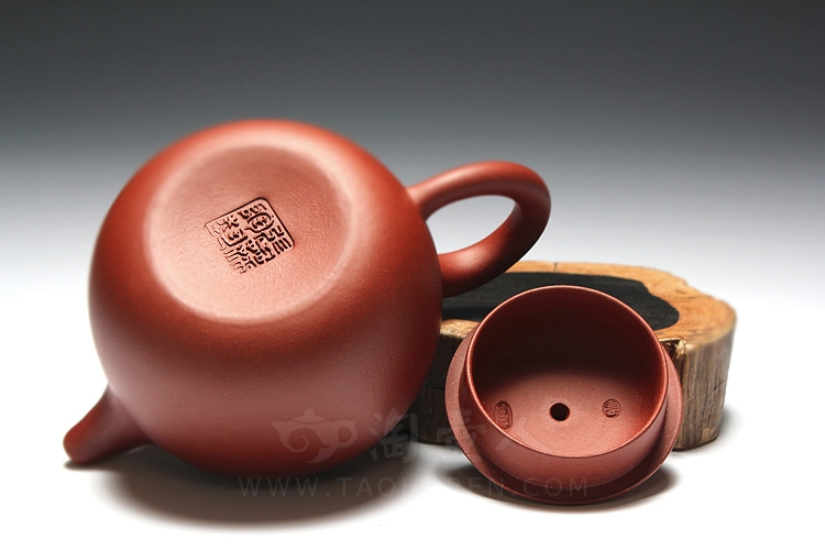 正宗原矿宜兴紫砂壶-八仙(曹国舅)-张萍全手工制作-原矿红清水泥紫砂泥料